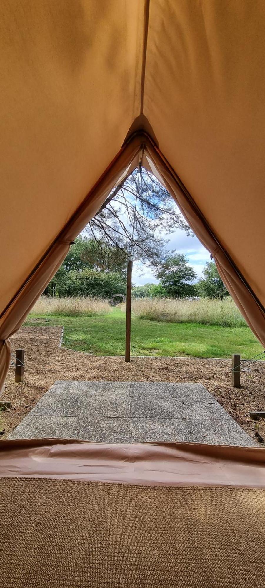 Luxury Bell Tent At Camping La Fortinerie Mouliherne Kültér fotó