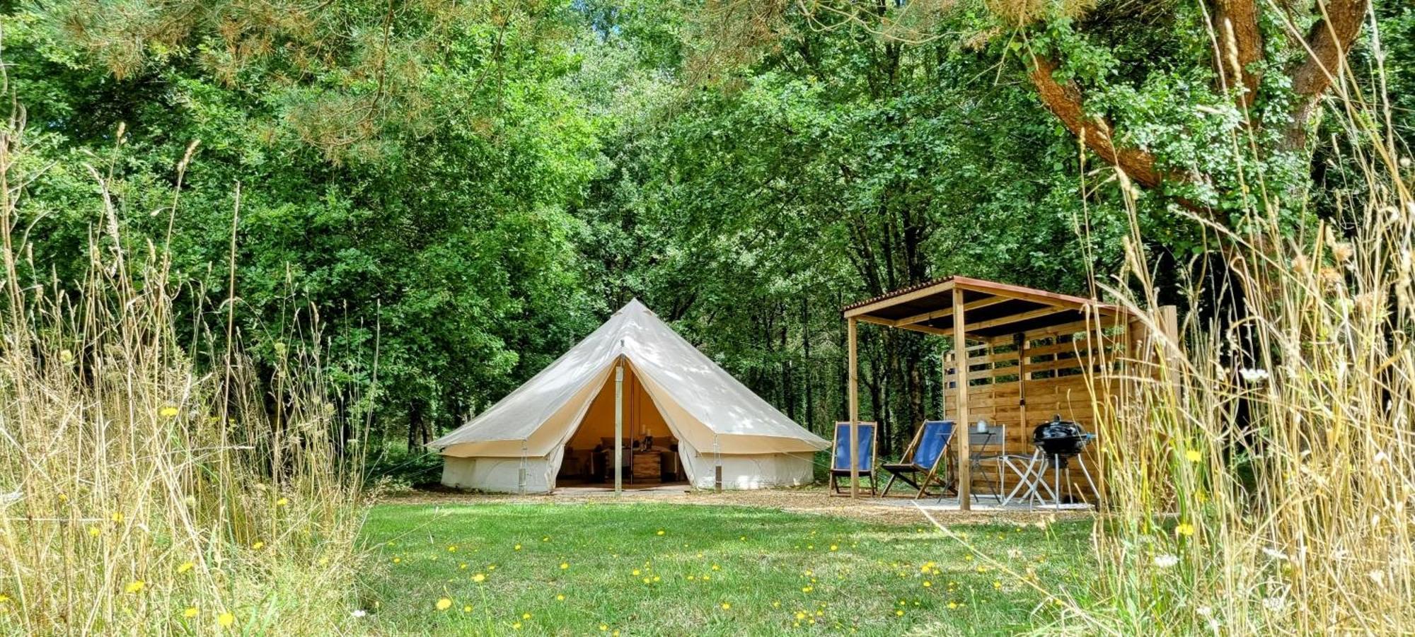 Luxury Bell Tent At Camping La Fortinerie Mouliherne Kültér fotó